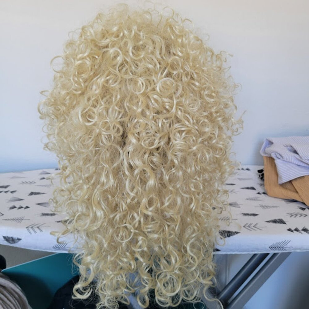 Dolly Parton Wig Blonde Curly